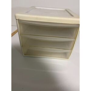 steralite 3 drawer plastic bin